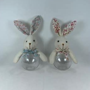 Easter Bunny Floral Ears Sweet Jar