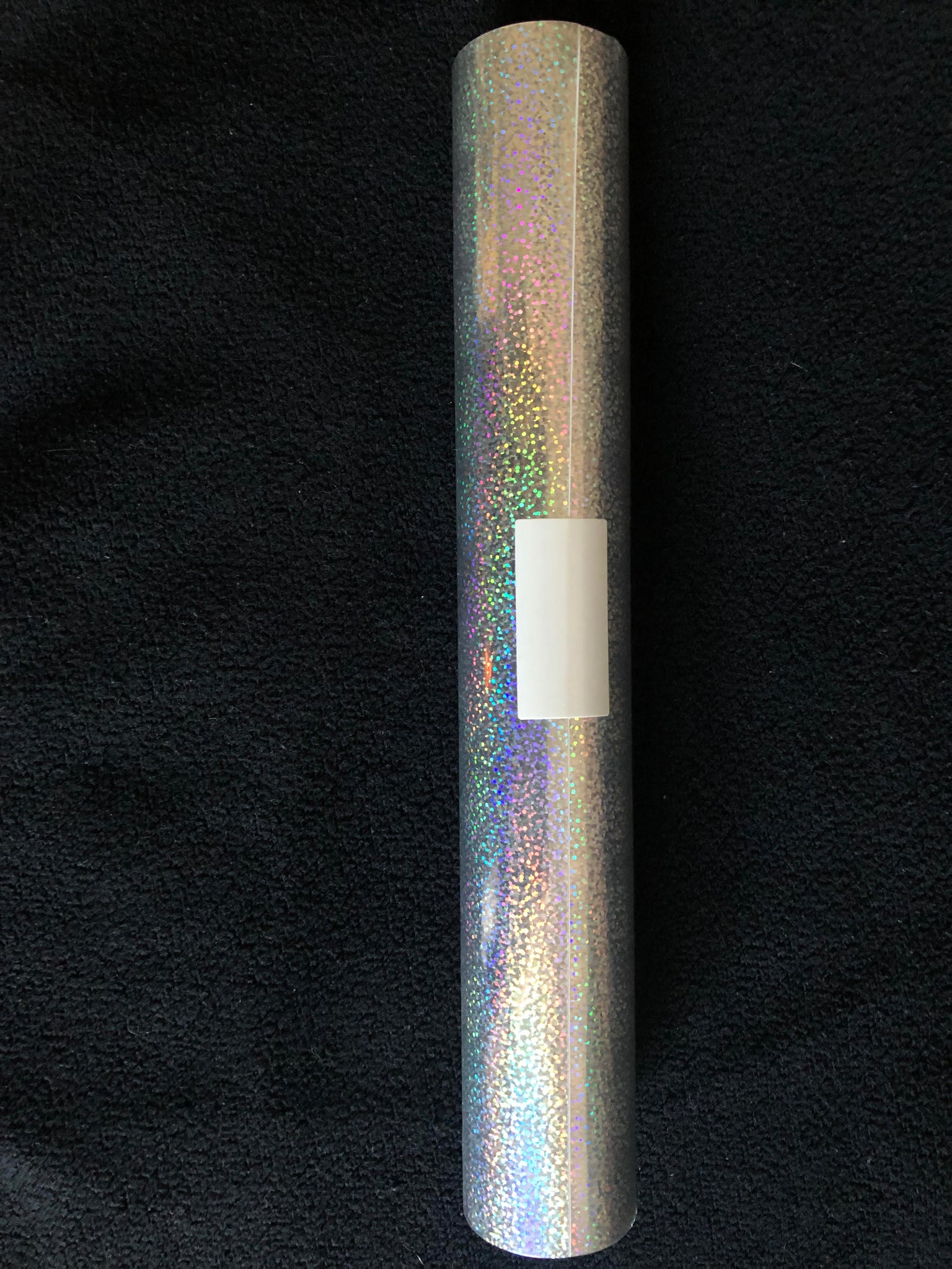 Sparkle Holographic Silver Vinyl