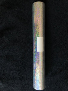 Sparkle Holographic Silver Vinyl